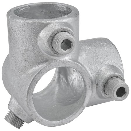 GLOBAL INDUSTRIAL 1-1/4 Size 90 Degree Two Socket Tee Pipe Fitting 1.72 Fitting I.D. 798733